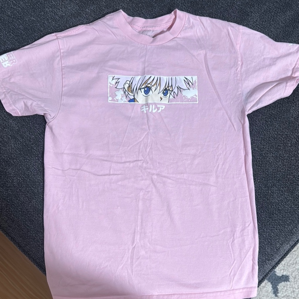 Hunterxhunter Killua Pink Short Sleeve Tee